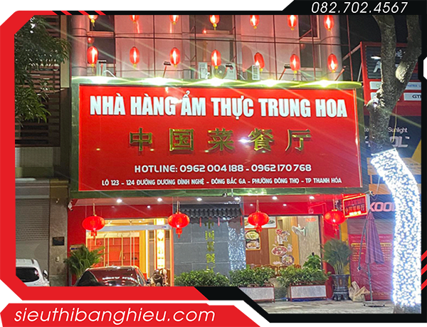 Bảng Hiệu Quán Ăn Người Hoa