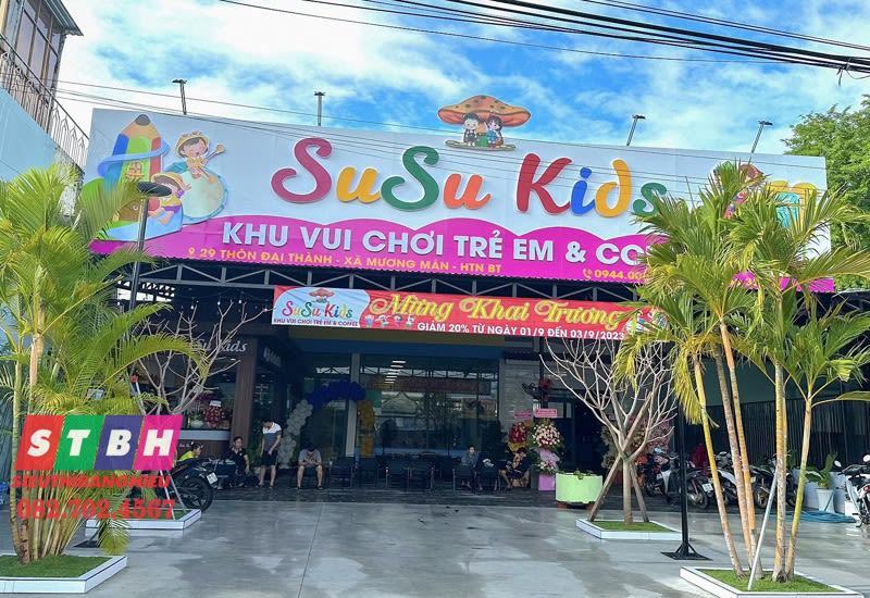 Mẫu bảng hiệu khu vui chơi trẻ em giá rẻ, thu hút phụ huynh