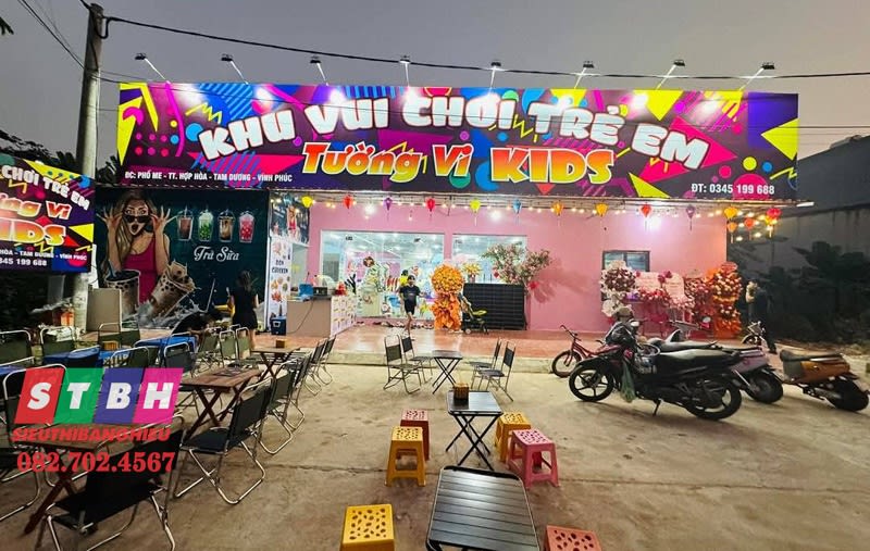 Mẫu bảng hiệu khu vui chơi trẻ em sáng tạo, độc đáo