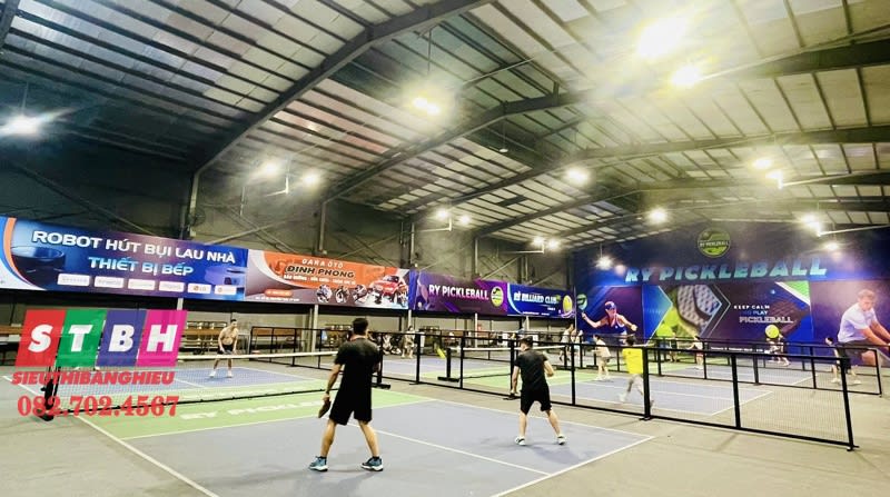 Mẫu bảng hiệu Pickleball giá rẻ, thiết kế ấn tượng