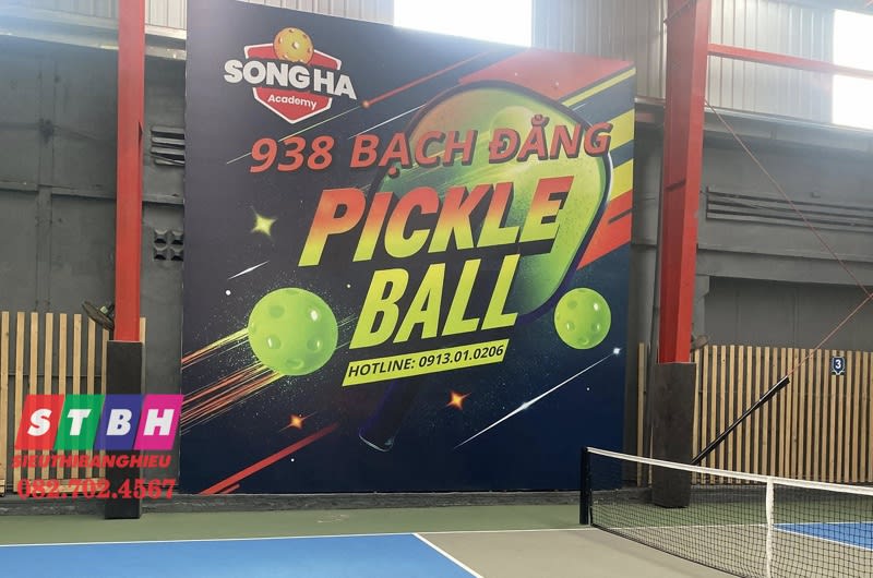 Mẫu bảng hiệu Pickleball đẹp, chuẩn phong cách thể thao