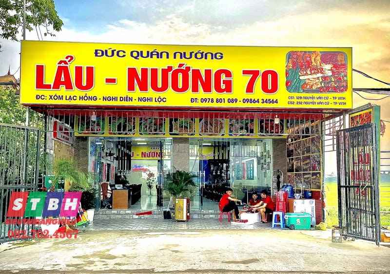 Thi công bảng hiệu quán nướng nhanh chóng, uy tín tại HCM