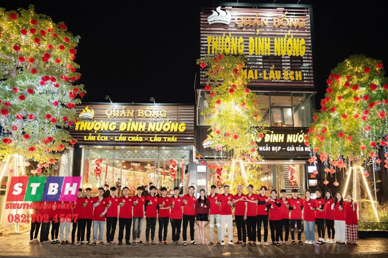 Thi công bảng hiệu quán nướng hiện đại, nổi bật tại TP.HCM