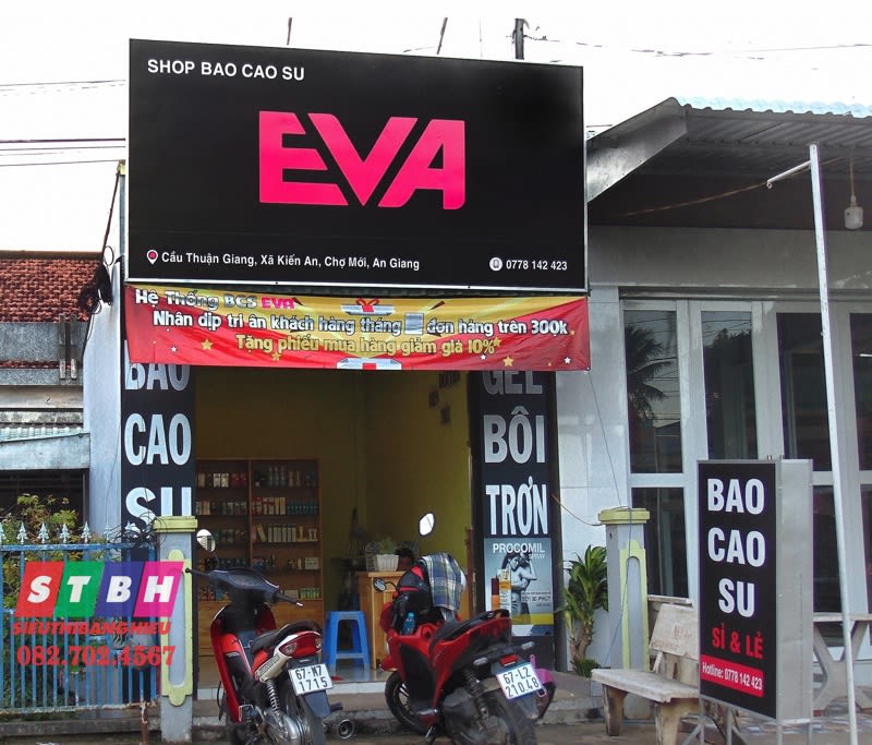 Thiết kế bảng hiệu bao cao su kín đáo, chuyên nghiệp