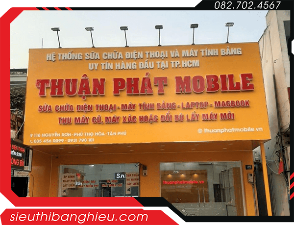 Bảng hiệu điện thoại