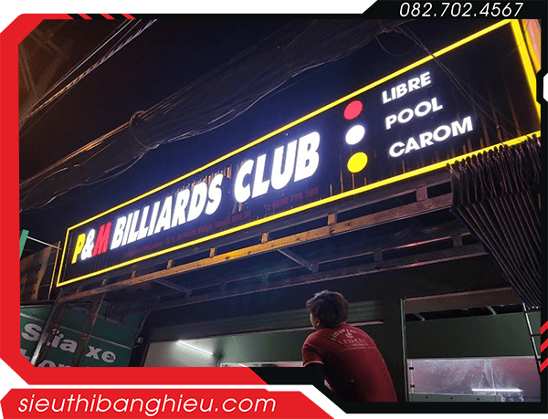 Bảng hiệu Bida đẹp