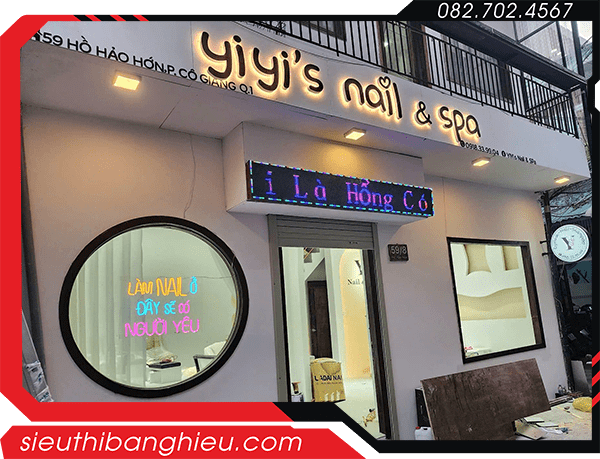 Bảng hiệu nail đẹp