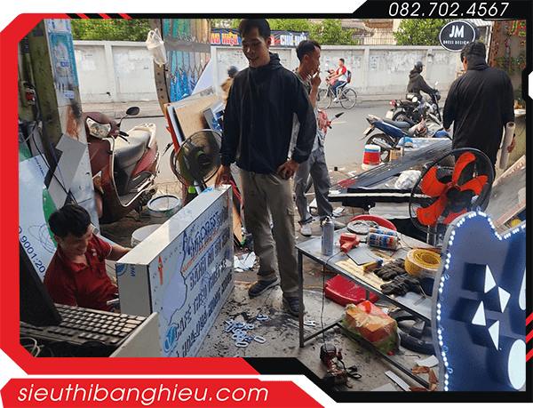 Quy Trình Thi Công Bảng Hiệu – Từng Bước Đảm Bảo Đẹp, Đúng & Bền