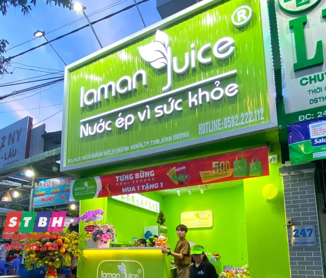 Bảng hiệu quán nước đẹp và thu hút khách hàng