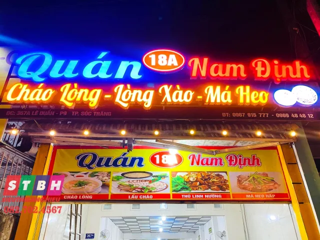 Bảng hiệu Quán Ăn Sáng giá rẻ thi công nhanh chóng và uy tín