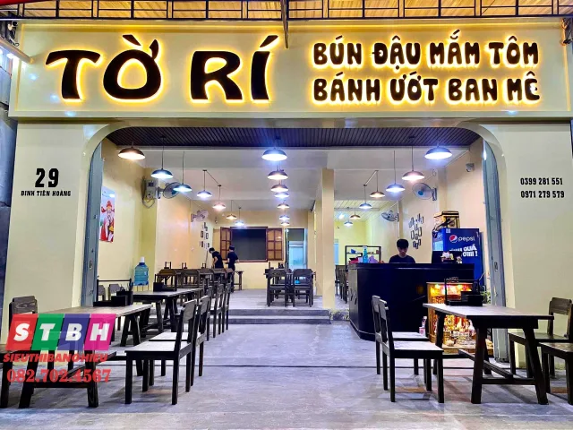 Mẫu bảng hiệu Quán Ăn Sáng đẹp mắt phù hợp nhiều mô hình kinh doanh