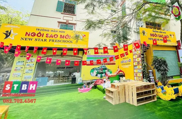 Bảng hiệu trường mầm non giúp tăng uy tín thương hiệu giáo dục