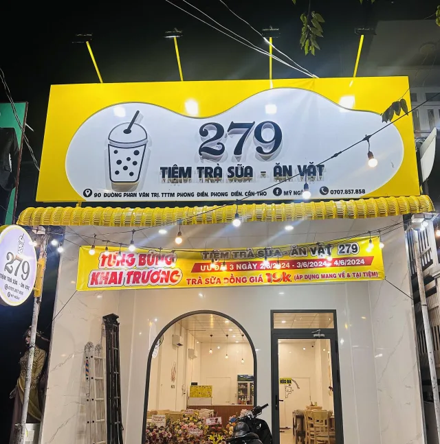 Bảng hiệu trà sữa thiết kế riêng theo yêu cầu