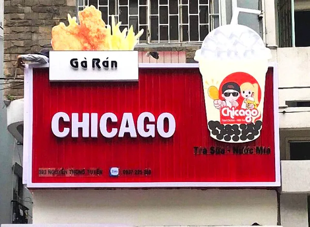 Mẫu bảng hiệu trà sữa gợi cảm giác tươi mới, năng động