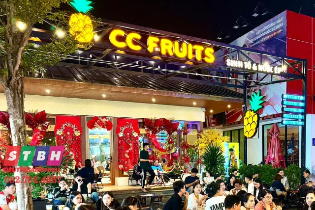 Bảng hiệu nước ép đơn giản, dễ thi công