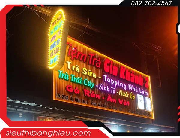 Bảng hiệu sinh tố nước ép