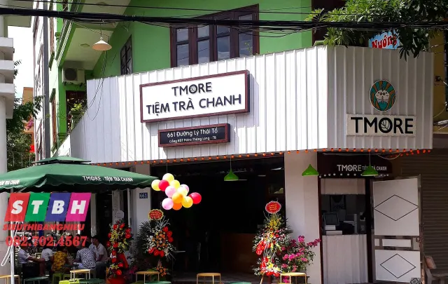 Bảng hiệu trà chanh được thiết kế theo yêu cầu