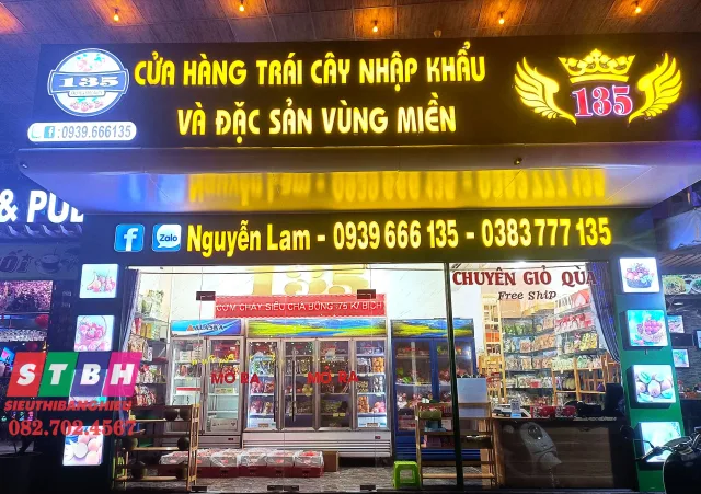 Bảng hiệu trái cây đẹp và nổi bật