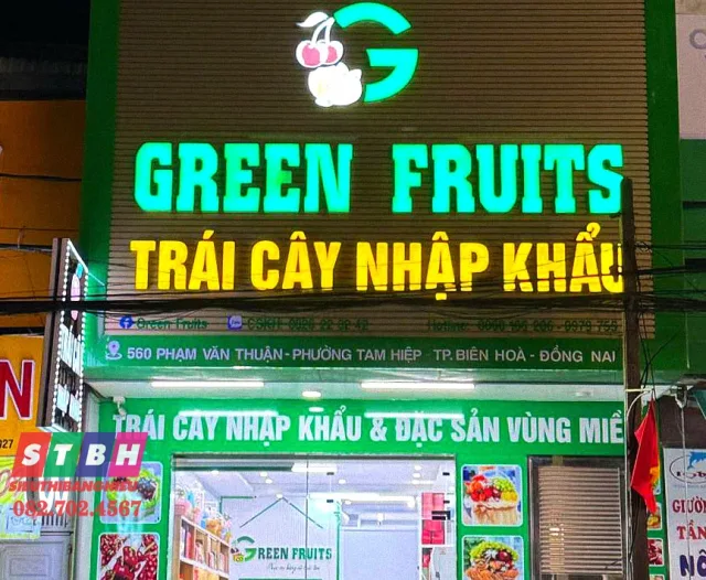 Bảng hiệu trái cây nổi bật