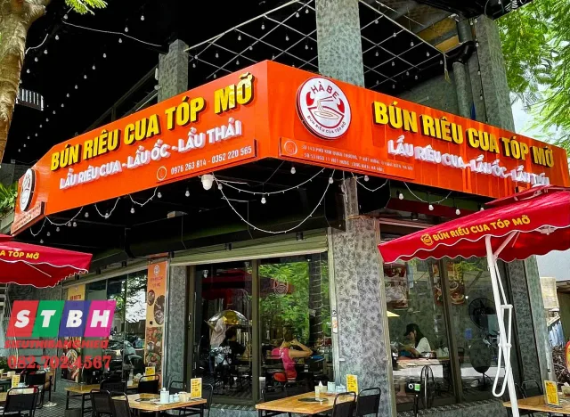 Bảng hiệu bún riêu cua uy tín chất lượng cao thẩm mỹ đẹp