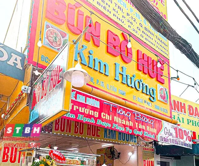 Bảng hiệu bún bò huế đẹp
