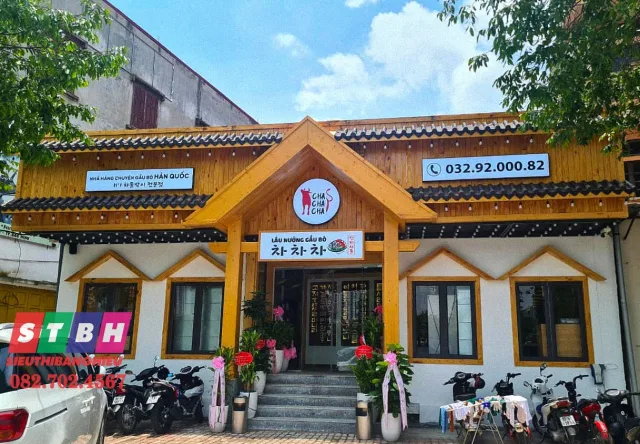 Bảng hiệu mica quán ăn Hàn Quốc đẹp