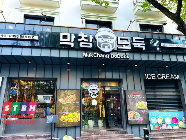 Thi công bảng hiệu quán Hàn đẹp chuyên nghiệp