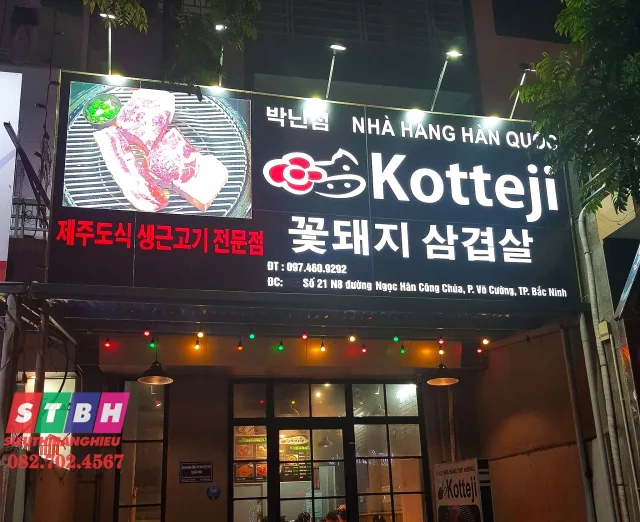 Bảng hiệu đẹp cho quán Hàn thu hút khách
