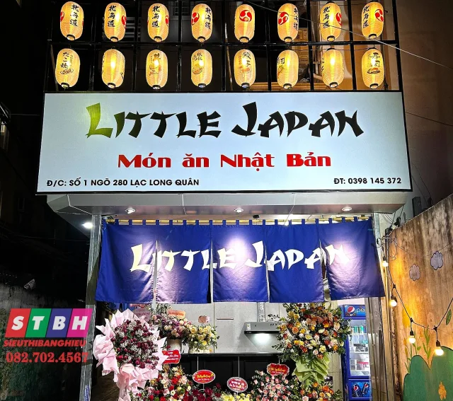 Bảng hiệu hộp đèn quán nhật bản 