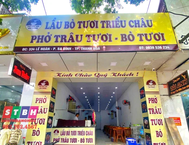Bảng Hiệu Quán Phở đẹp đơn giản nhưng hiệu quả cao