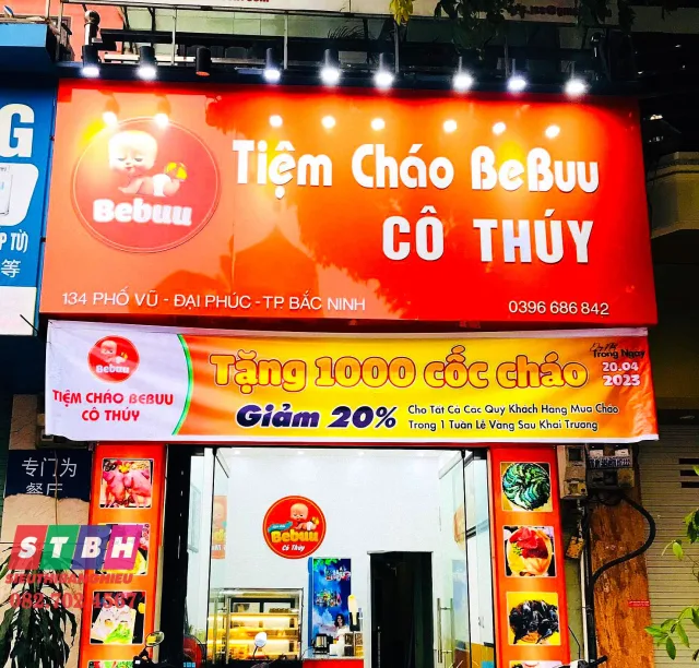 Bảng hiệu cháo dinh dưỡng đẹp, chuẩn thương hiệu quán