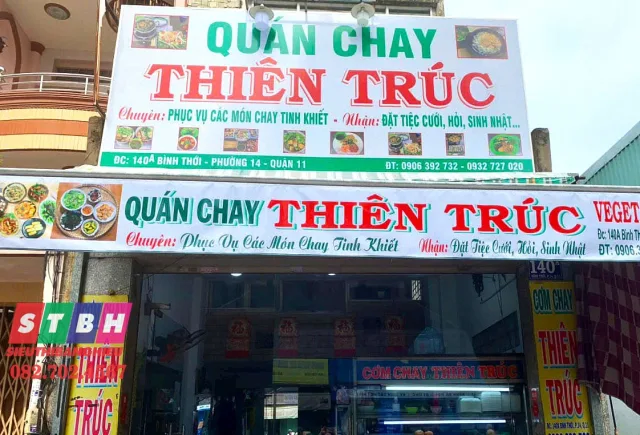 Bảng hiệu quán chay đẹp, phù hợp quán ăn chay gia đình