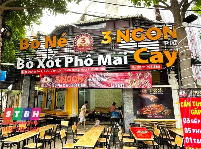 Bảng hiệu bò né thi công chuyên nghiệp tại HCM