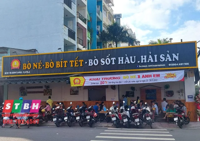 Thiết kế bảng hiệu bò né độc đáo, thu hút thực khách
