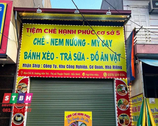 Bảng hiệu quán chè đẹp, hỗ trợ kinh doanh hiệu quả