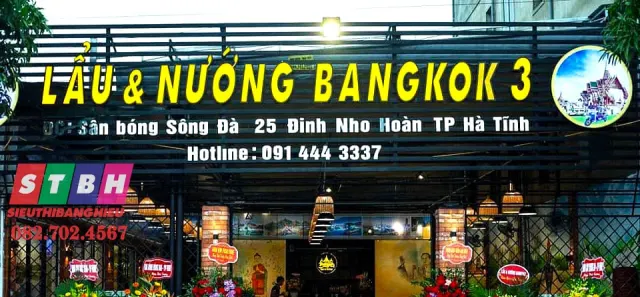 Bảng hiệu quán lẩu tạo nhận diện thương hiệu