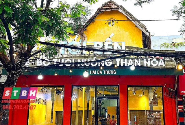 Bảng hiệu quán nướng đẹp, tăng hiệu quả quảng bá quán ăn