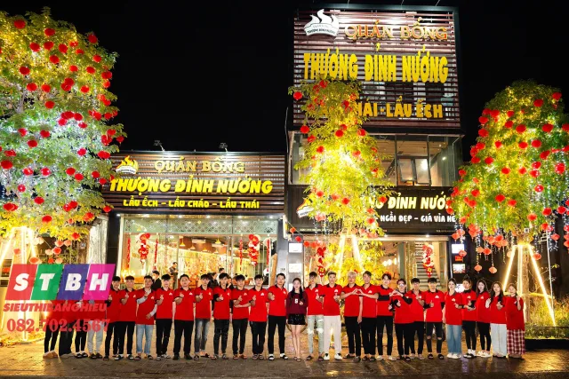 Bảng hiệu quán nướng thi công nhanh, đảm bảo thẩm mỹ