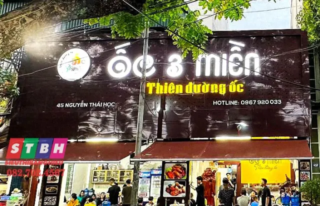 Mẫu bảng hiệu chất liệu alu