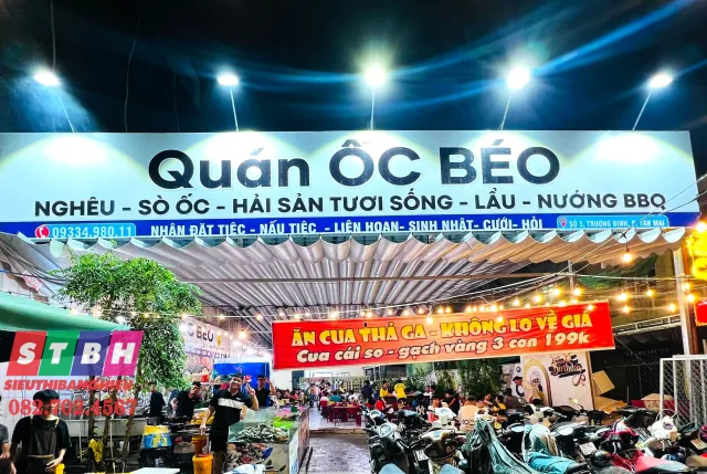 Bảng hiệu quán ốc giá rẻ nhưng vẫn đảm bảo thẩm mỹ và độ bền cao