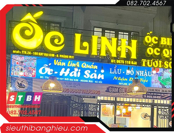 Bảng hiệu quán ốc