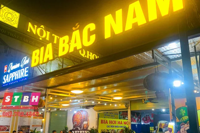 Mẫu bảng hiệu quán bia mang hơi hướng hoài cổ