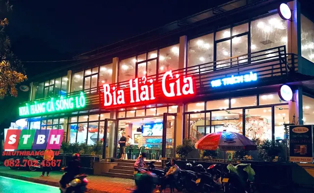 Bảng hiệu quán bia ngoài trời, bền đẹp và dễ nhìn