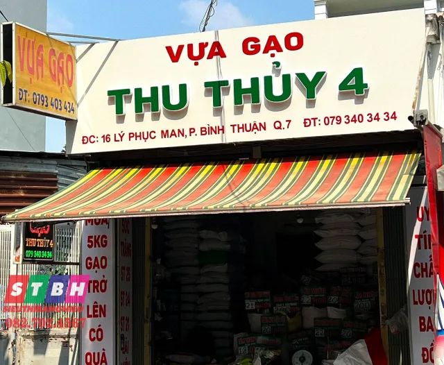 Bảng hiệu gạo đẹp, bền theo thời gian