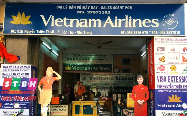 Thiết kế bảng hiệu cho đại lý bán vé máy bay giá rẻ