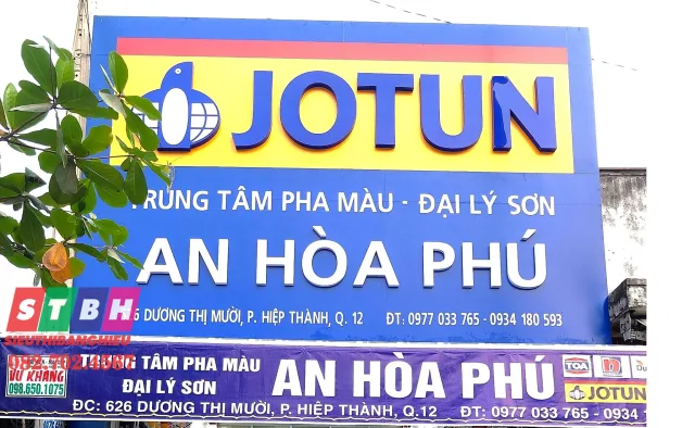 Mẫu biển hiệu đẹp cho đại lý sơn