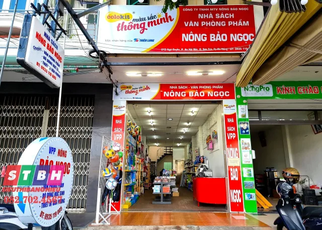 Bảng hiệu văn phòng phẩm dễ nhận biết từ xa