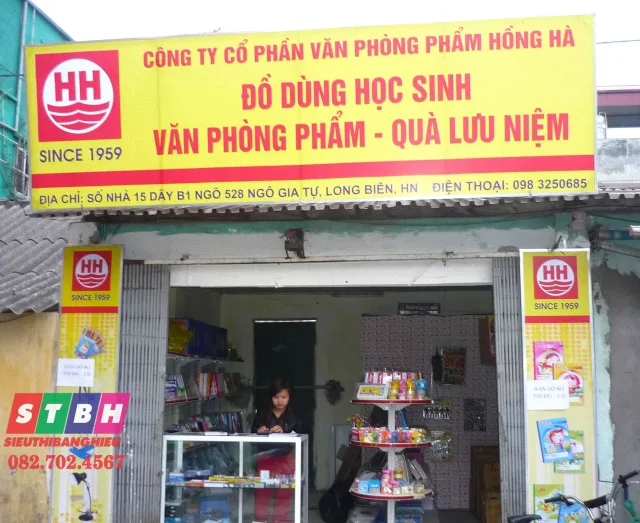 Bảng hiệu văn phòng phẩm Hiflex in UV