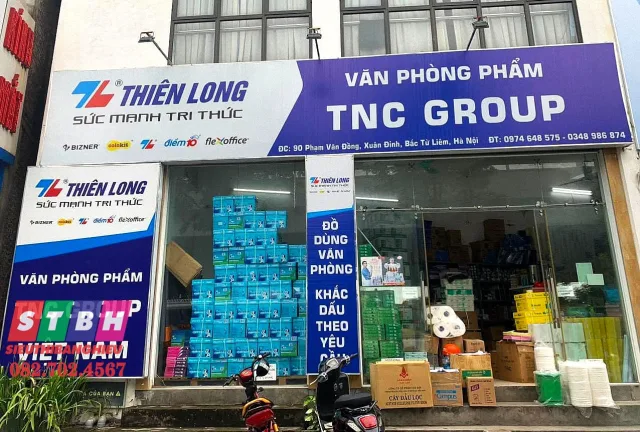 Bảng hiệu văn phòng phẩm đẹp, thiết kế dễ nhận diện cửa hàng