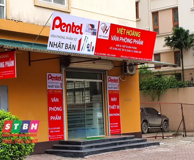Mẫu bảng hiệu văn phòng phẩm được nhiều chủ tiệm lựa chọn